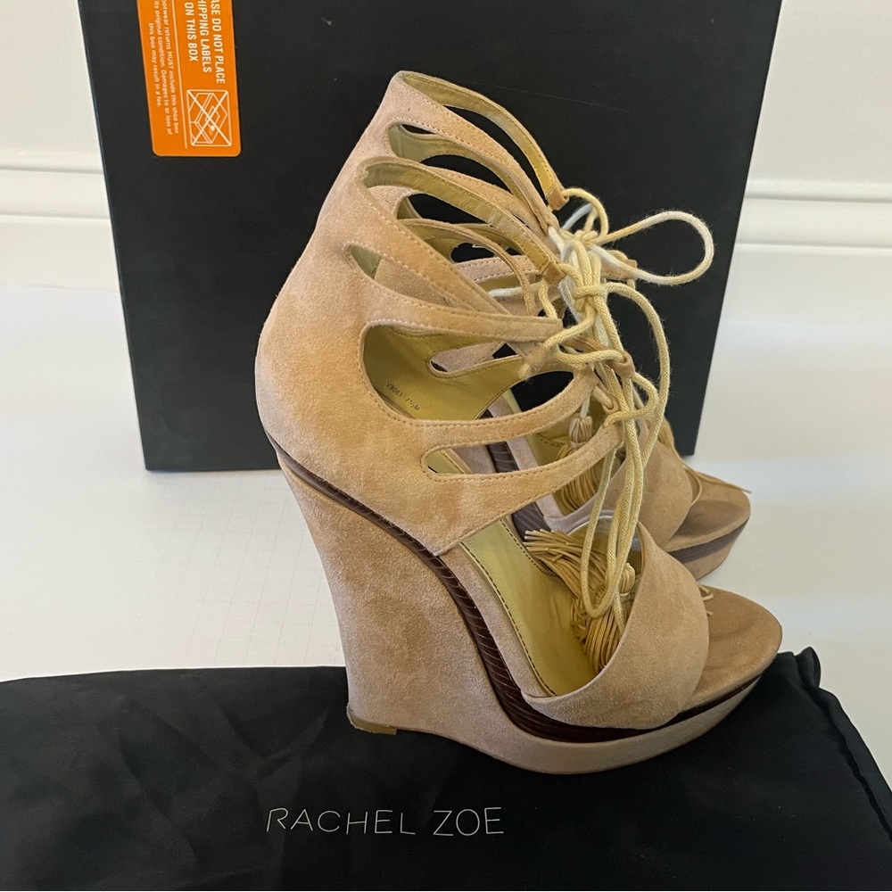 Rachel Zoe Kanye Platform Wedge in Blush